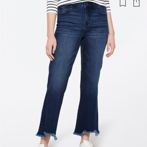 1822 Finneas raw hem jeans, cropped bootcut